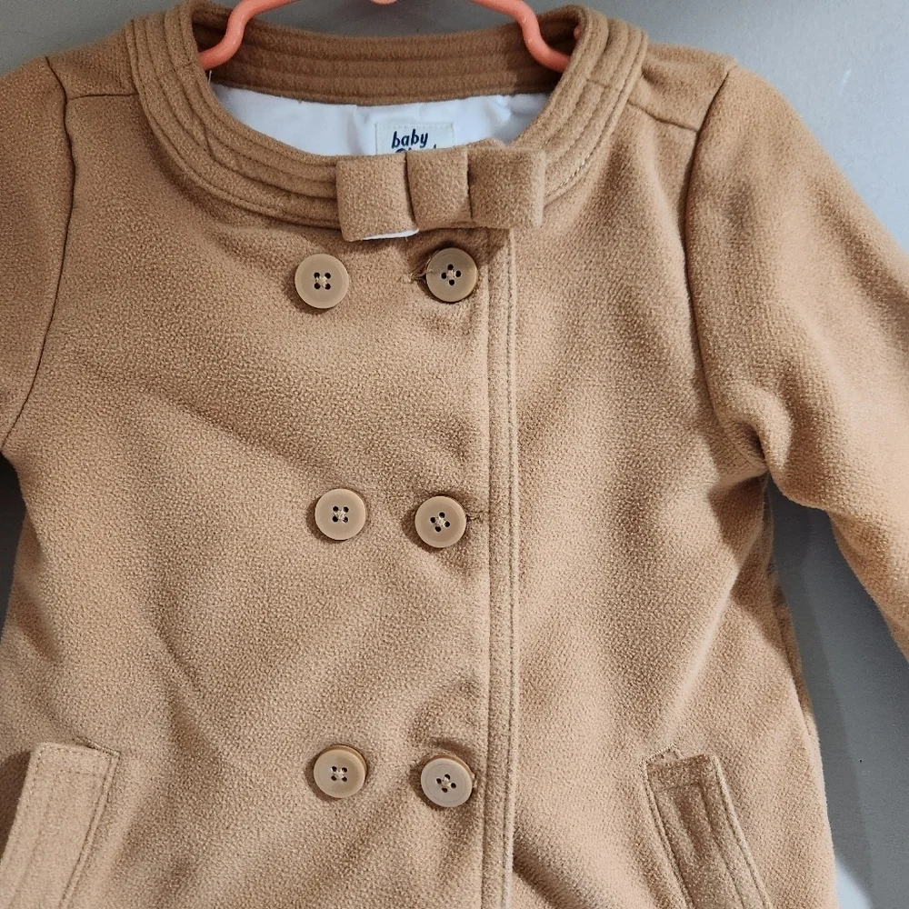 Baby B'gosh camel-colored double-breasted dress peacoat Oskhosh B'gosh Sz 24 Mth